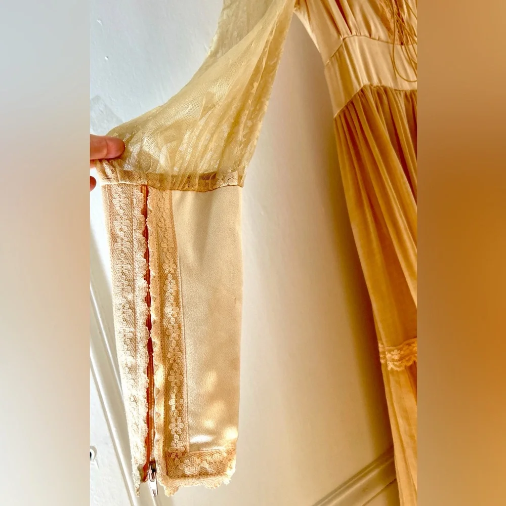 Vintage Gunne Sax by Jessica San Francisco Prairie Maxi Dress Size 7 - Picture 15 of 17